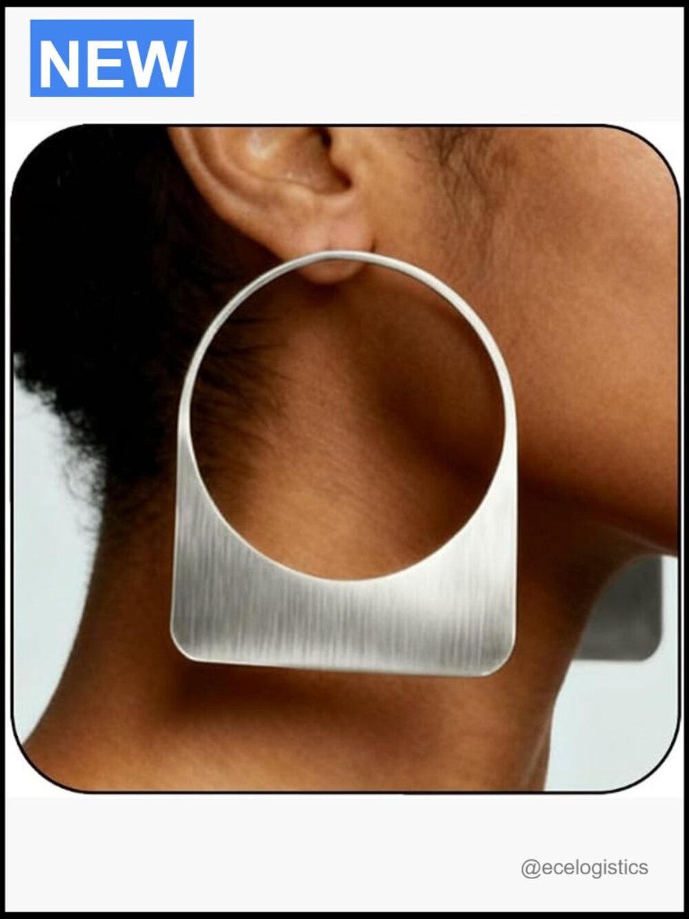 Large Chunky Hoop Earrings Statement Drop Dangle Studs Stainless Steel
